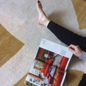 Tapete Orgânico Abstrato Grande - Coleção Flow