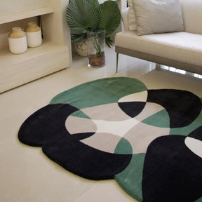 Tapete Orgânico Abstrato Grande - Coleção Flow