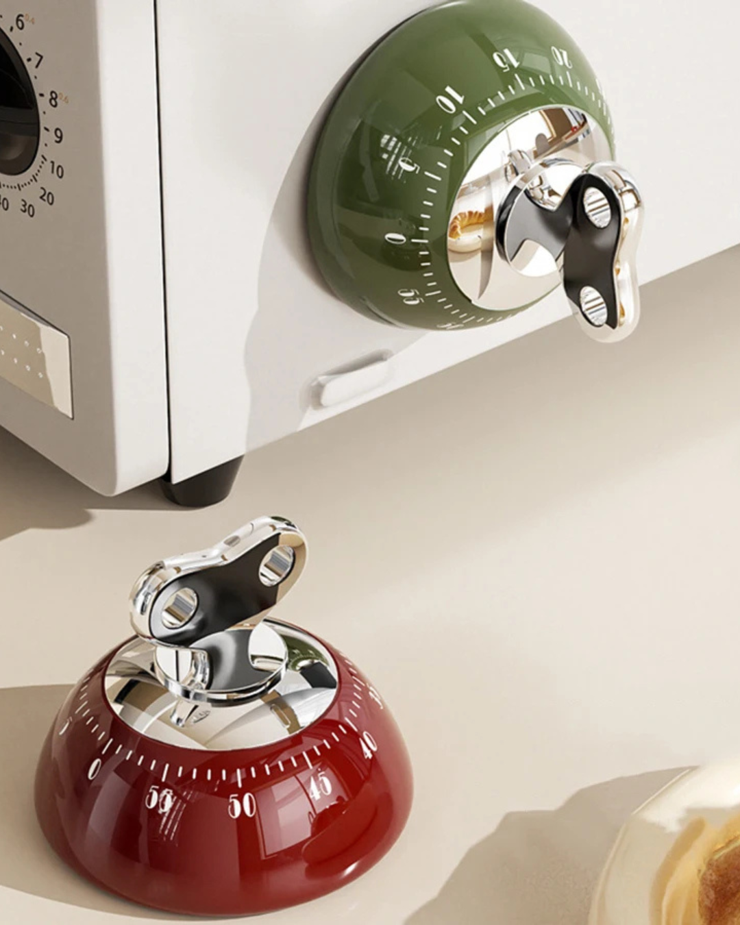 Temporizador de Cozinha Magnético Manual com Alarme