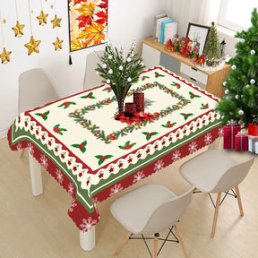 Toalha de Mesa Natalina à Prova d'Água