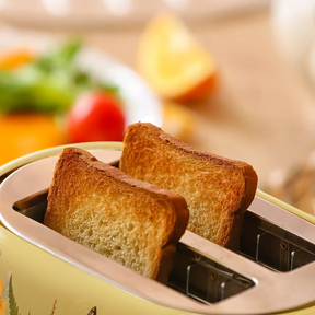 Torradeira Vintage Retrô Desenhada a Mão para 2 Fatias com Função Automática