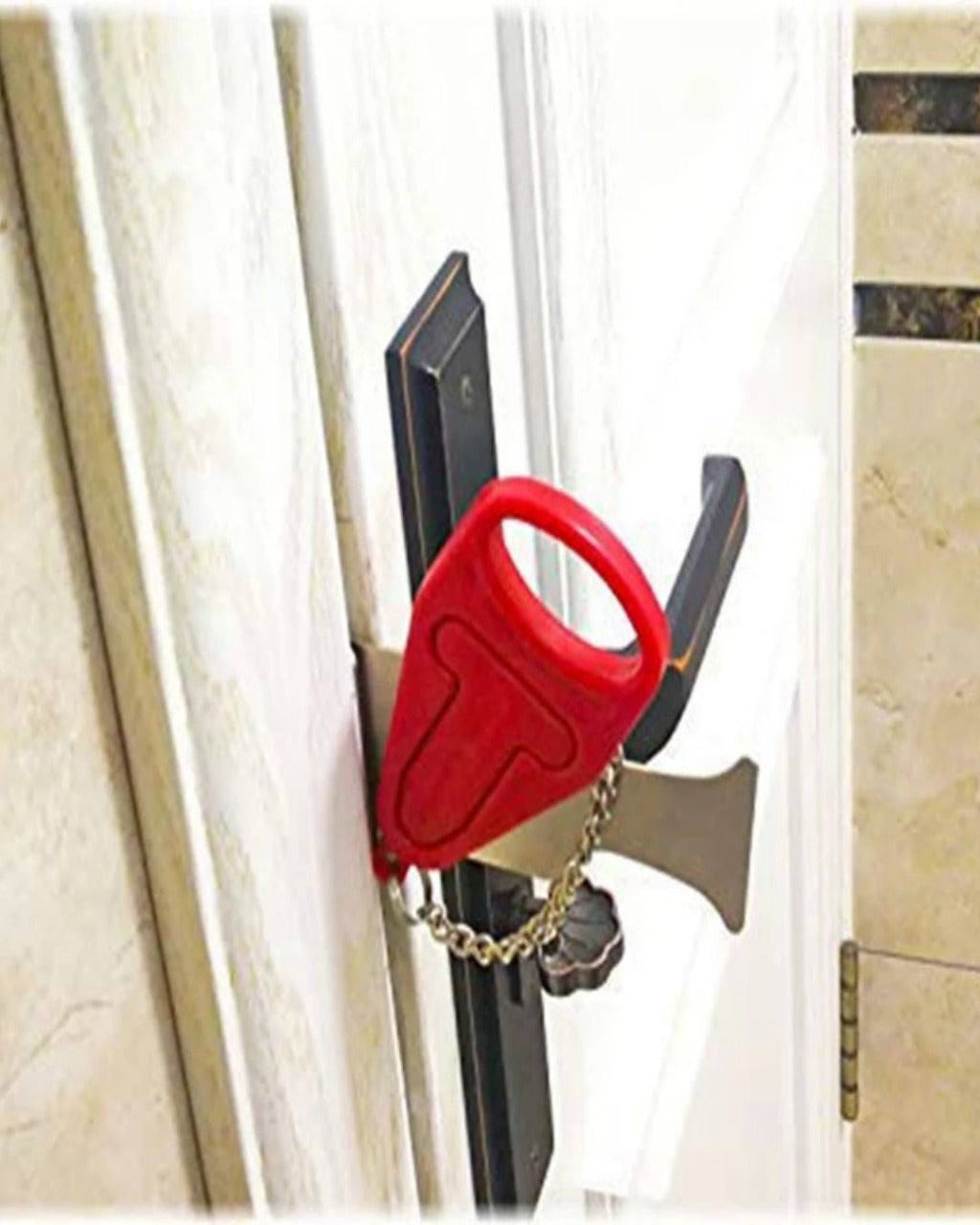 Trava de Porta Portátil para Segurança e Autodefesa Leve e Fácil de Usar