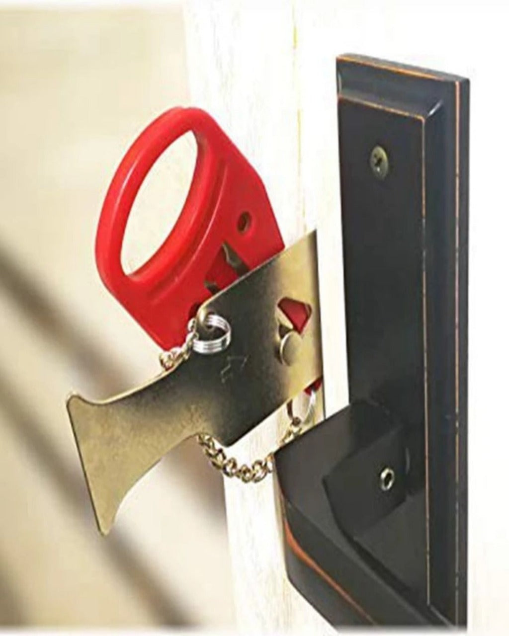 Trava de Porta Portátil para Segurança e Autodefesa Leve e Fácil de Usar