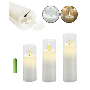 Velas LED Flameless com Controle Remoto para Decoração de Casa