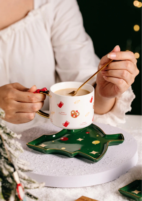 Xícara de 220ml com Prato e Colher