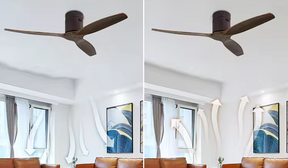 Ventilador de teto moderno Potente - ZenithBreeze X3 Professional