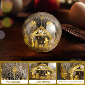 Cenário Iluminado em Esfera - Nascimento de Jesus