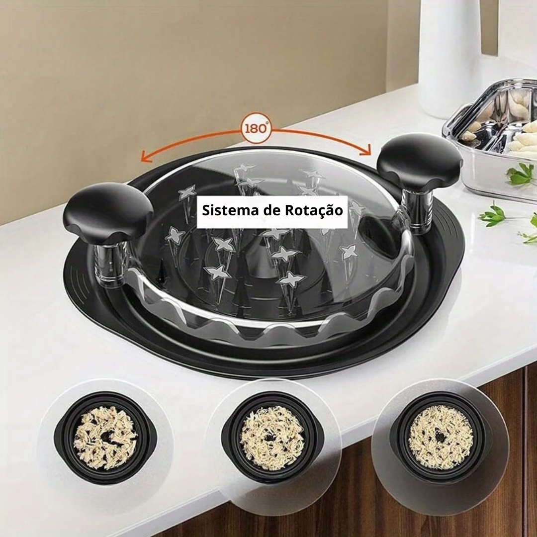Desfiador de Frango com Tampa Transparente com Base Antiderrapante