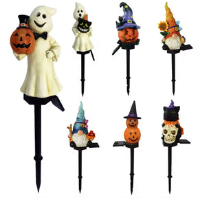 Kit Luminária Solar Abóbora Decorativa - Halloween