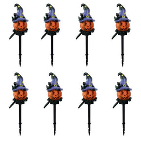 Kit Luminária Solar Abóbora Decorativa - Halloween