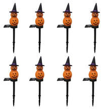 Kit Luminária Solar Abóbora Decorativa - Halloween