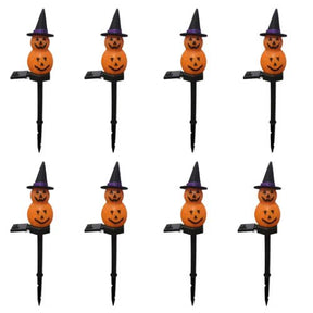 Kit Luminária Solar Abóbora Decorativa - Halloween