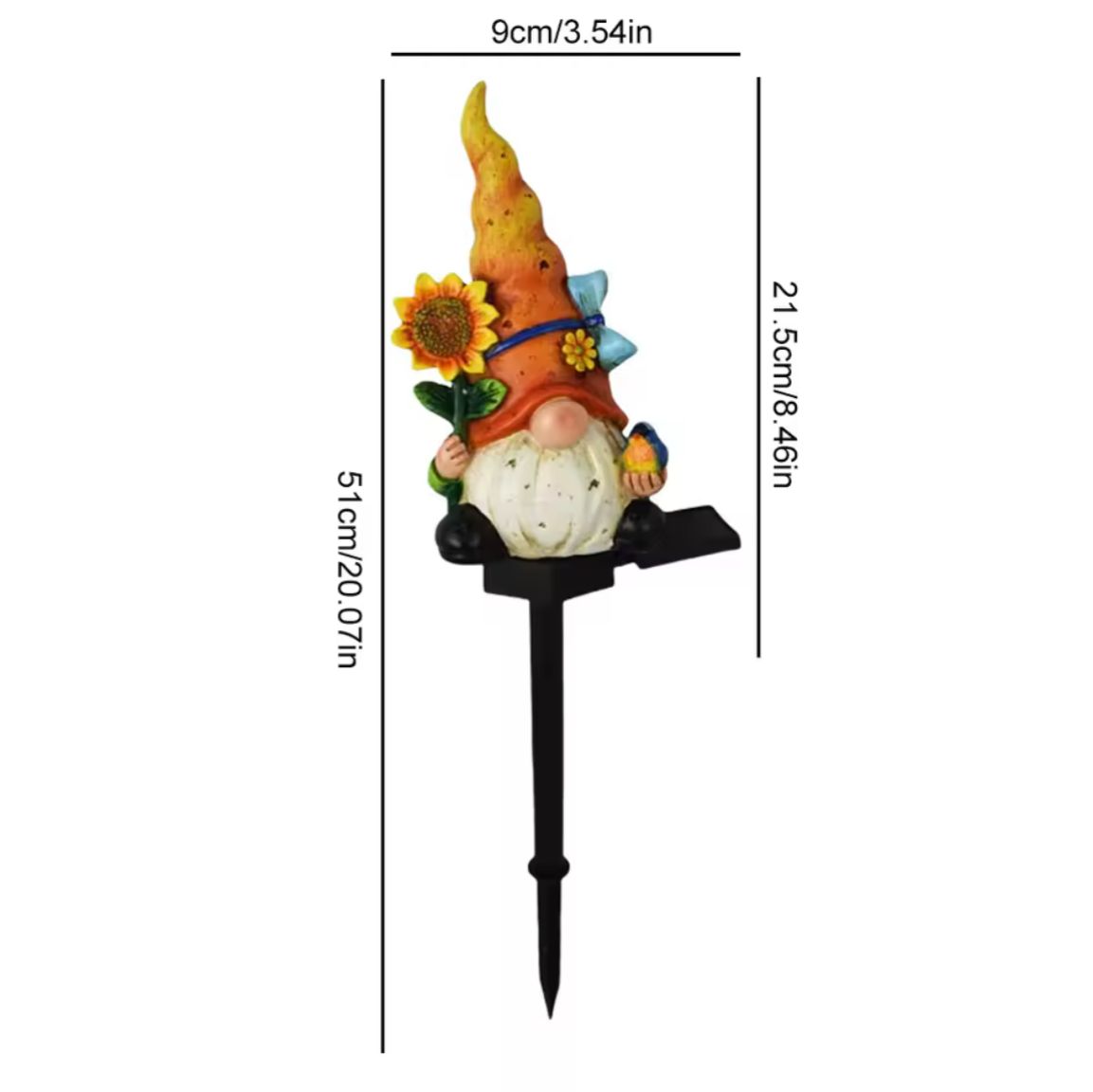 Kit Luminária Solar Abóbora Decorativa - Halloween